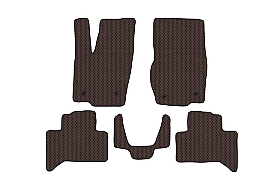Toyota Land Cruiser Prado 250 2023– Gumové koberce Carsuit (Hnedé) Fotografia 1
