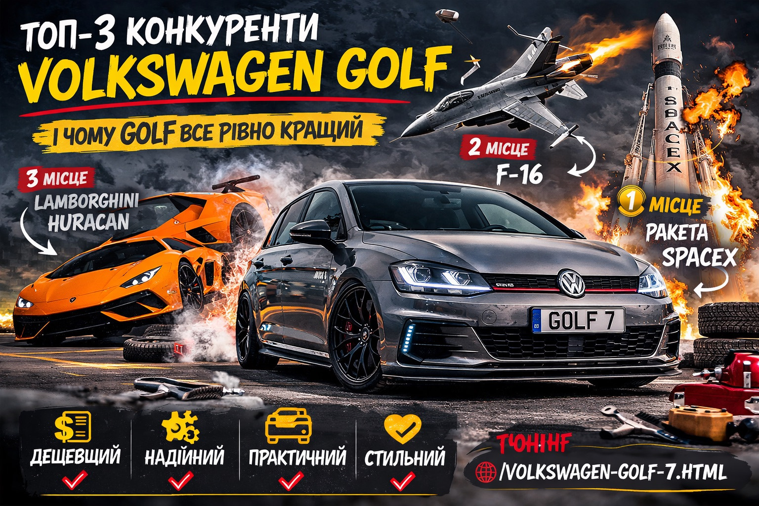 Top-3 konkurenti Volkswagen Golf: keď zdravý rozum prehral s marketingom, pompéznosťou a reaktívnym ťahom
