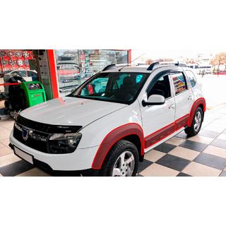 Lemy blatníkov s lištami EuroCap (12 ks, hladké, matná čierna, ABS) Renault Duster 2008–2017 fotografia 1