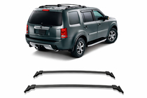 Honda Pilot 2008–2015 Strešný nosič (priečniky) na OEM strešné lyžiny (2 ks) fotografia 2