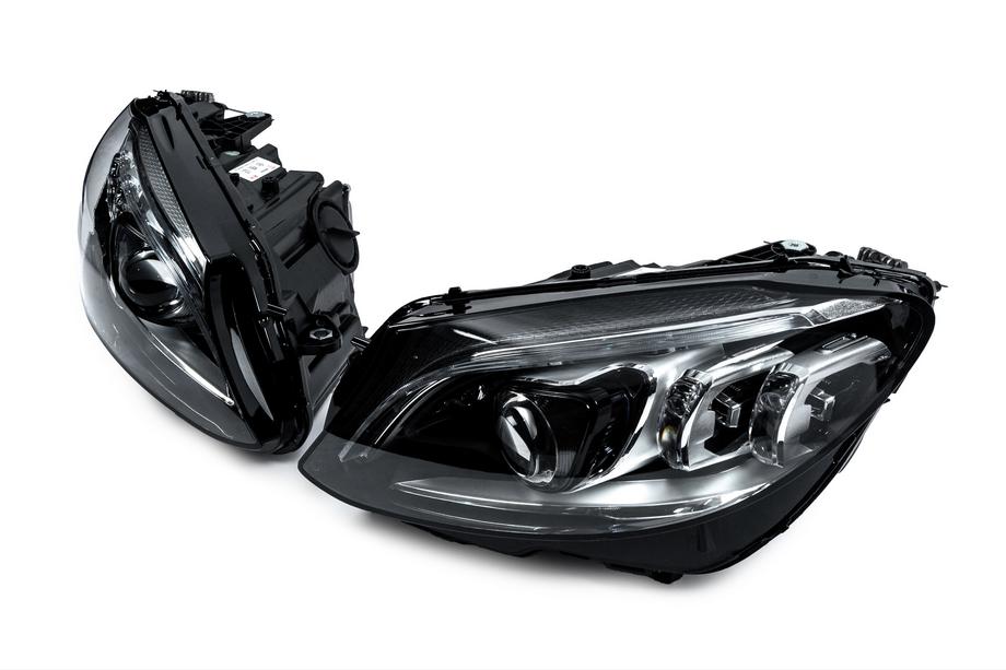 Mercedes C-class W205 2014–2021 Predné svetlomety s modulmi Full LED (pre LED, 2 ks) Fotografia 3