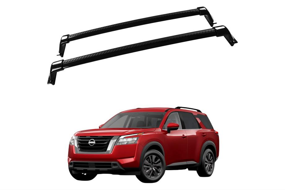 Nissan Pathfinder R53 2021– Strešný nosič (priečniky) na OEM strešné lyžiny (2 ks) Sivá Image