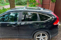 Honda CRV 2012–2016 Strešný nosič (priečniky) na integrované lyžiny OEM (2 ks) fotografia 2