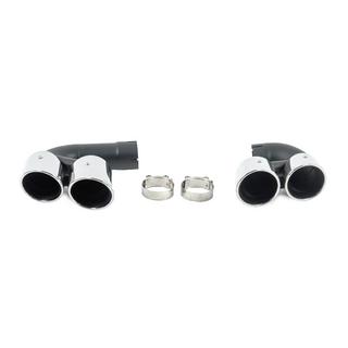 Koncovky výfuku V1 Silver v štýle X6M F96 BMW X6 G06 2019–2027 fotografia 1