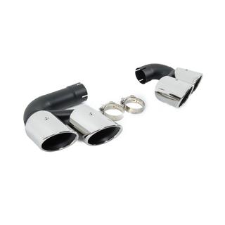 Koncovky výfuku V1 Silver v štýle X6M F96 BMW X6 G06 2019–2027 fotografia 4