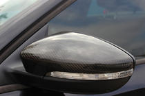 Volkswagen EOS 2011–2016 Karbonové kryty zrkadiel (2 ks, pravý karbón) fotografia 6