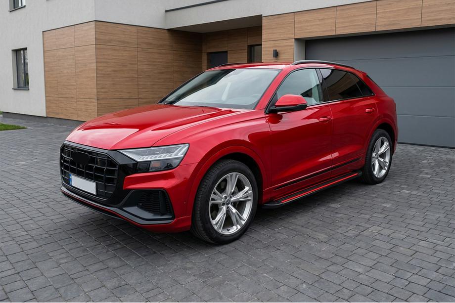 Audi Q8 2018– Bočné nášľapy Maya Red (2 ks., hliník) Image