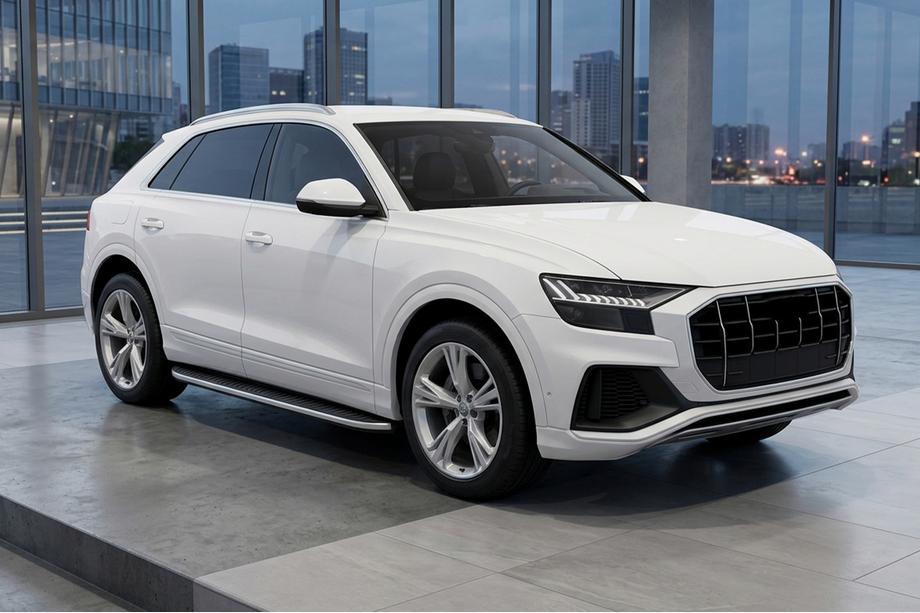 Audi Q8 2018– Bočné prahy Tayga Grey (2 ks, hliník) Fotografia 1