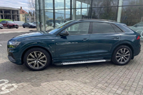 Audi Q8 2018– Bočné prahy Line (2 ks, hliník) fotografia 1