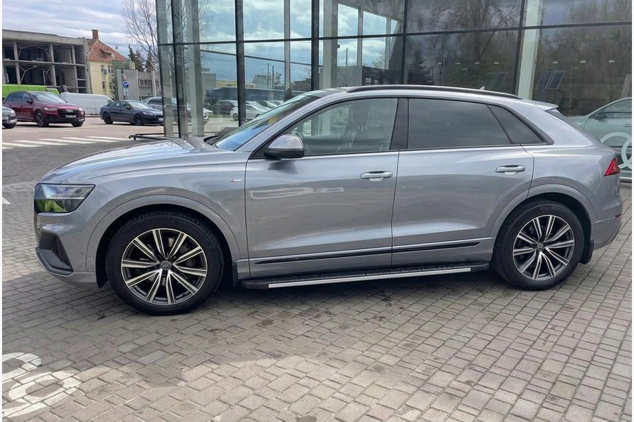 Audi Q8 2018– Bočné nášľapy Bosphorus Grey (2 ks, hliník) Image