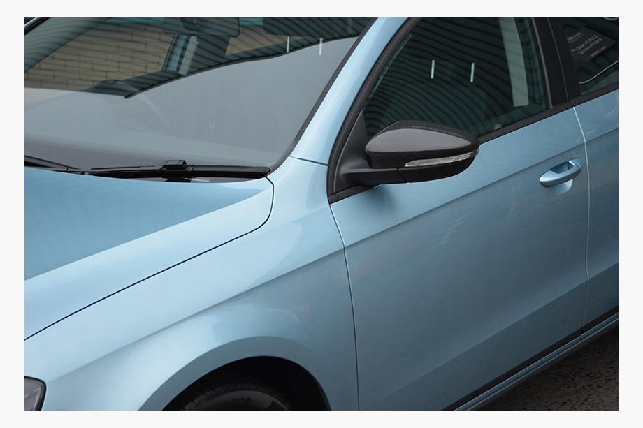 Volkswagen Jetta 2011–2018 Karbonové kryty zrkadiel (2 ks, pravý karbón) Fotografia 12