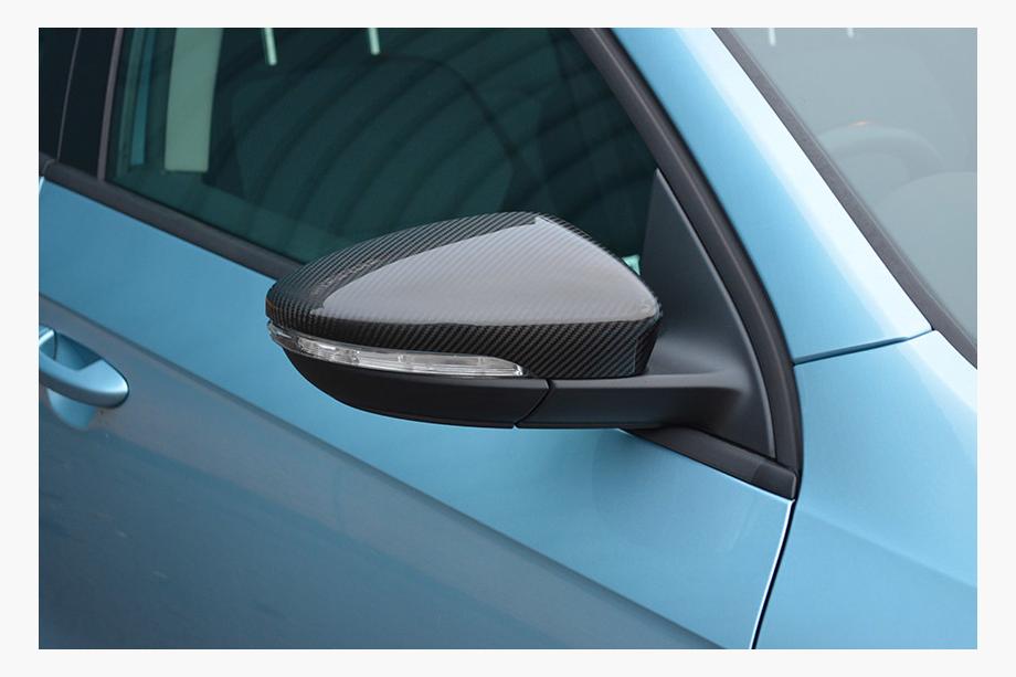 Volkswagen Jetta 2011–2018 Karbonové kryty zrkadiel (2 ks, pravý karbón) Fotografia 15