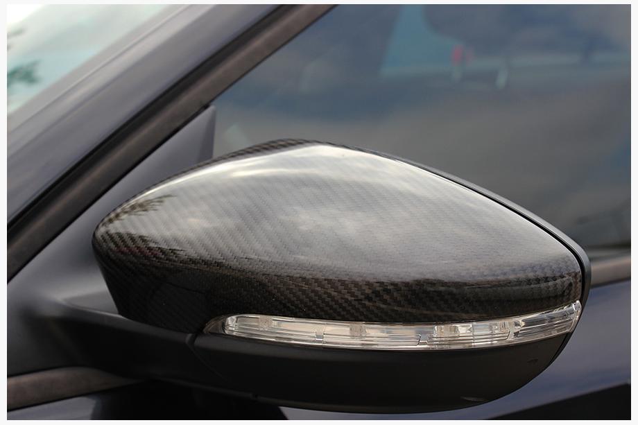 Volkswagen Jetta 2011–2018 Karbonové kryty zrkadiel (2 ks, pravý karbón) Fotografia 6