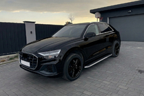 Audi Q8 2018– Bočné prahy Maydos V1 (2 ks, hliník ↗ nehrdzavejúca oceľ) fotografia 1