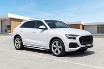Audi Q8 2018– Mevsim Grey bočné nášľapy (2 ks, hliník) fotografia 1