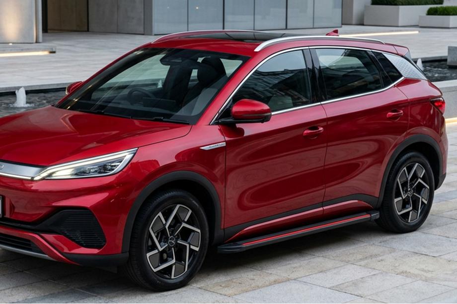 BYD Atto 3 2021– Bočné nášľapy Maya Red (2 ks., hliník) Image