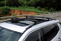 Jeep Compass 2006–2016 Strešný nosič (priečniky) na integrované lyžiny OEM (2011-2016, 2 ks) Čierna fotografia 1