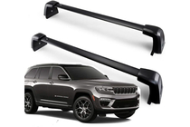 Jeep Grand Cherokee WL 2021– Strešný nosič (priečniky) na integrované lyžiny OEM (2 ks) Čierna fotografia 2