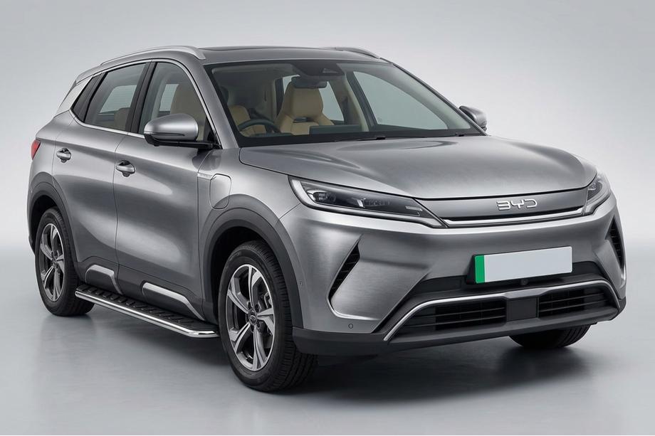 BYD Atto 2/Yuan Up 2024– Bočné prahy Maydos V1 (2 ks, hliník ↗ nehrdzavejúca oceľ) Image