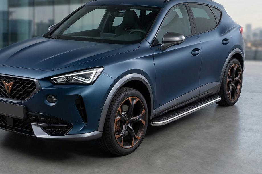 Cupra Formentor 2020– Bočné prahy Maydos V1 (2 ks, hliník ↗ nehrdzavejúca oceľ) Fotografia 1