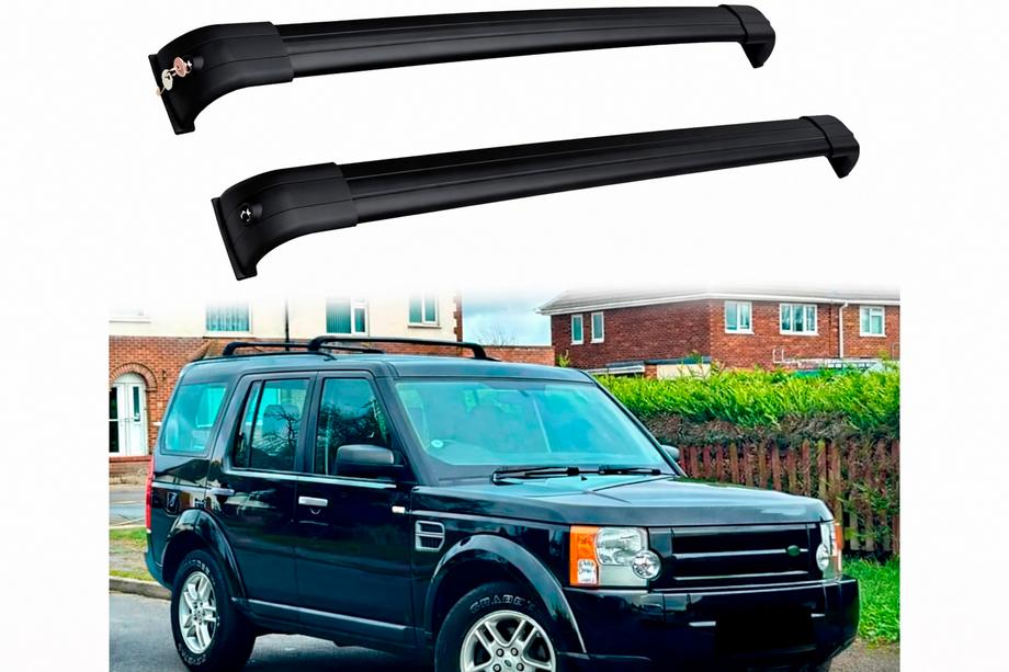 Land Rover Discovery III 2004–2009 Strešný nosič (priečniky) na integrované lyžiny OEM (2 ks) Fotografia 5