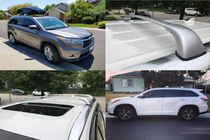 Toyota Highlander 2013–2019 Strešný nosič (priečniky) na integrované lyžiny OEM (2 ks) Čierna fotografia 2