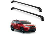 Toyota Highlander 2013–2019 Strešný nosič (priečniky) na integrované lyžiny OEM (2 ks) Čierna fotografia 3