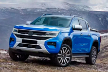 Ford Ranger 2022– OEM strešné lyžiny sivé (ABS plast, montáž lepením) fotografia 2