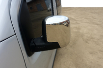 Fiat Fiorino/Qubo 2008–2024 Horné kryty spätných zrkadiel (2 ks, nerez) Carmos - turecká oceľ fotografia 1