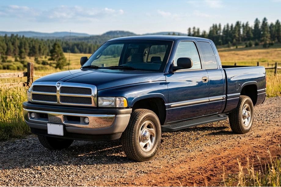 Dodge RAM (BR/BE) 1994–2002 Bočné nášľapy Allmond Black (2 ks, hliník) Fotografia 1