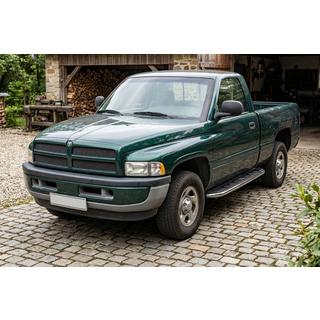 Bočné prahy Maydos V1 (2 ks, hliník ↗ nehrdzavejúca oceľ) Dodge RAM (BR/BE) 1994–2002 fotografia 1