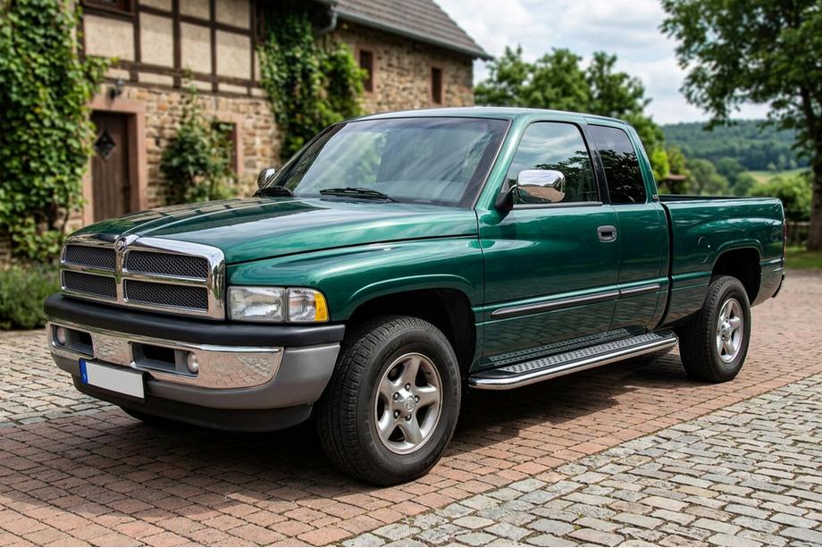 Dodge RAM (BR/BE) 1994–2002 Bočné prahy Maydos V2 (2 ks, hliník / nehrdzavejúca oceľ) Fotografia 1