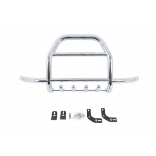 Predný ochranný rám (bullbar) QT007-Exclusive (bez nápisu, nerez) Suzuki Jimny 1998–2018 fotografia 2