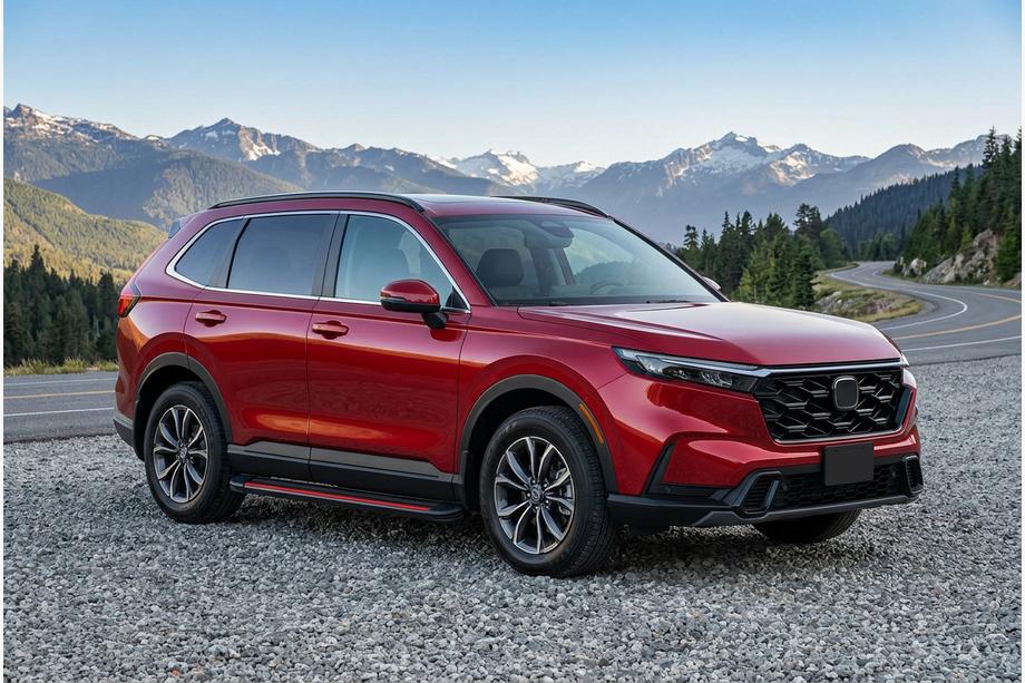 Honda CRV 2022– Bočné nášľapy Maya Red (2 ks., hliník) Image