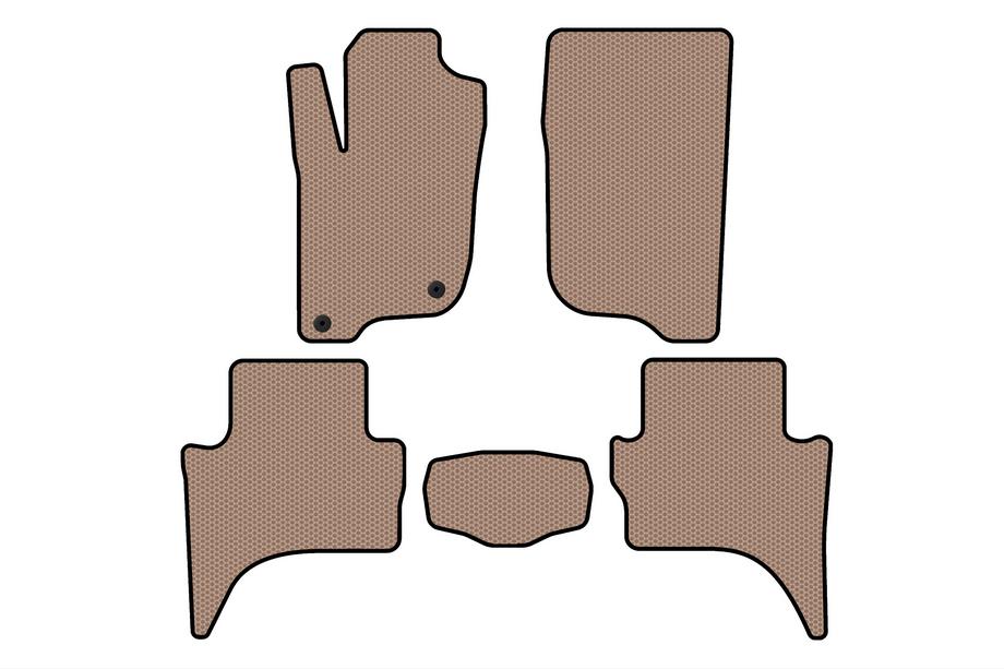 Mitsubishi L200 2015–2024 Gumové rohože Carsuit (Short base, Béžová) Image
