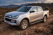 Isuzu D-Max 2019– Bočné prahy Maydos V1 (2 ks, hliník ↗ nehrdzavejúca oceľ) fotografia 1