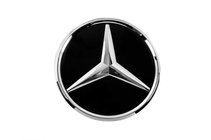 Mercedes GL/GLS trieda X166 2012–2019 II. trieda: Predný emblém pod sklom, chrómový rámik a0008880111 (pre GLS) fotografia 1