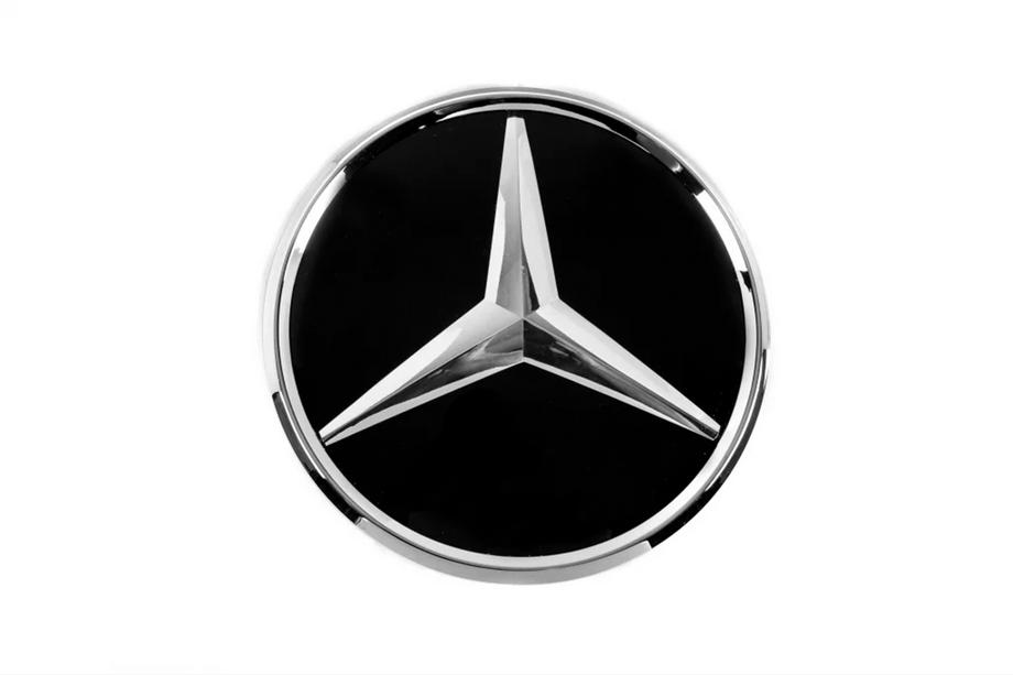 Mercedes GL/GLS trieda X166 2012–2019 II. trieda: Predný emblém pod sklom, chrómový rámik a0008880111 (pre GLS) Image