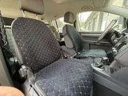 Velúrový poťah na sedadlo (1 ks, čierny so sivým prešívaním) fotografia 2