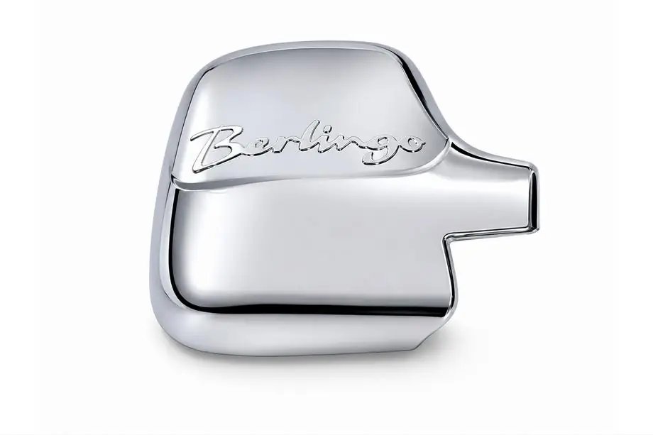 Citroen Berlingo 1996–2008 Kryt zrkadla s logom, pravý (1 ks, plast) Fotografia 1