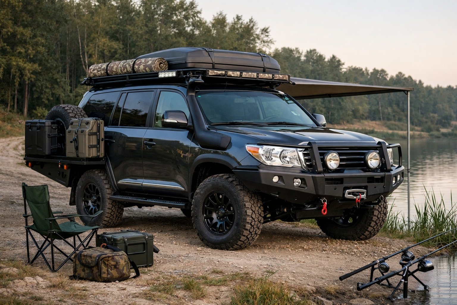 Balík úprav Toyota Land Cruiser 200 na ryby a zlé cesty