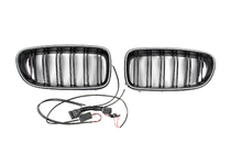 BMW 5. rad F10/F11 2010–2016 BMW obličkové mriežky M-look LED (čierny lesk) fotografia 8