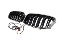 BMW 5. rad F10/F11 2010–2016 BMW obličkové mriežky M-look LED (čierny lesk) fotografia 9