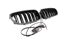 BMW 5. rad F10/F11 2010–2016 BMW obličkové mriežky M-look LED (čierny lesk) fotografia 10
