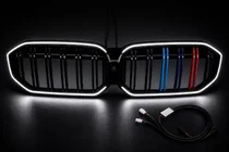 BMW 3. rad G20/G21 2018– M-Color LED obličkové mriežky (2022+, lesklá čierna) fotografia 4