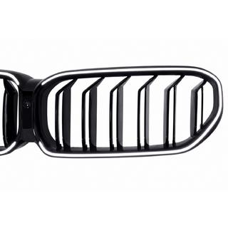 M-Look V1 LED obličkové mriežky (2021-2023, lesklá čierna) BMW 5. rad G30/G31 2017–2023 fotografia 4