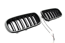 BMW X5 F15 2013–2018 BMW obličkové mriežky M-look LED (čierny lesk) fotografia 4