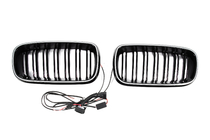 BMW X5 F15 2013–2018 BMW obličkové mriežky M-look LED (čierny lesk) fotografia 6