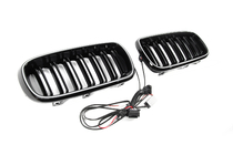BMW X5 F15 2013–2018 BMW obličkové mriežky M-look LED (čierny lesk) fotografia 9