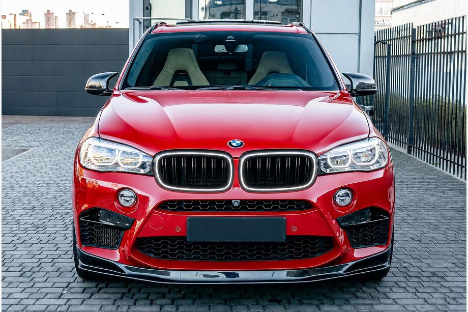 BMW X6 F16 2014–2019 BMW obličkové mriežky M-look LED (čierny lesk) Fotografia 1